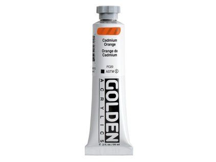 Akrylová barva Golden Heavy Body - 1070 Cadmium Orange (Objem 59 ml)