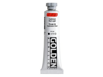 Akrylová barva Golden Heavy Body - 1090 Cadmium Red Light (Objem 59 ml)