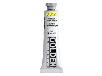 Akrylová barva Golden Heavy Body - 1130 Cadmium Yellow Medium (Objem 59 ml)