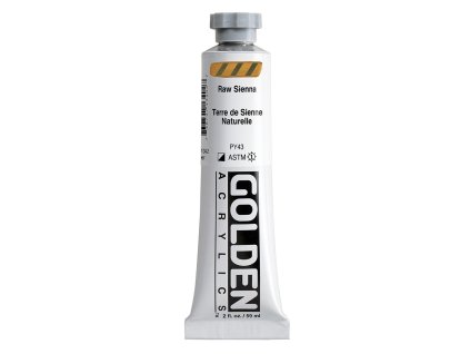 Akrylová barva Golden Heavy Body - 1340 Raw Sienna (Objem 59 ml)
