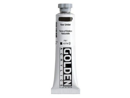 Akrylová barva Golden Heavy Body - 1350 Raw Umber (Objem 59 ml)