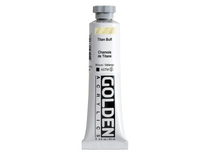 Akrylová barva Golden Heavy Body - 1370 Titan Buff (Objem 59 ml)