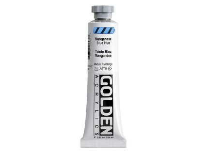 Akrylová barva Golden Heavy Body - 1457 Manganese Blue Hue (Objem 59 ml)