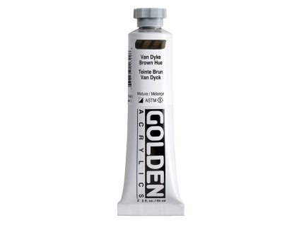 Akrylová barva Golden Heavy Body - 1462 Van Dyke Brown Hue (Objem 59 ml)