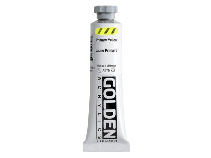 Akrylová barva Golden Heavy Body - 1530 Primary Yellow (Objem 59 ml)