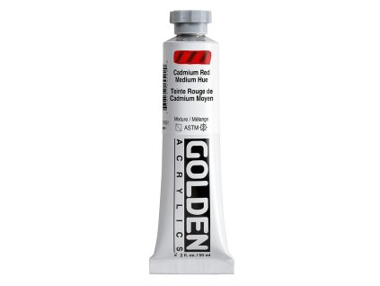 Akrylová barva Golden Heavy Body - 1552 Cadmium Red Medium Hue (Objem 59 ml)
