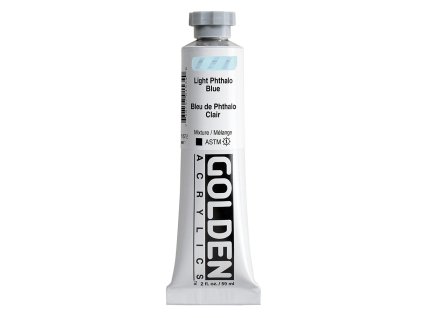 Akrylová barva Golden Heavy Body - 1577 Light Phthalo Blue (Objem 59 ml)