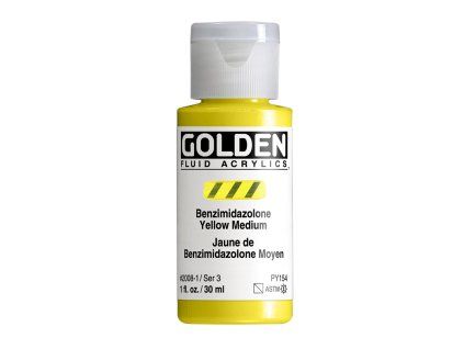 Akrylová barva Golden Fluid - 2008 Benzimidazolone Yellow Medium
