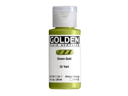 Akrylová barva Golden Fluid - 2170 Green Gold (Objem 30 ml)