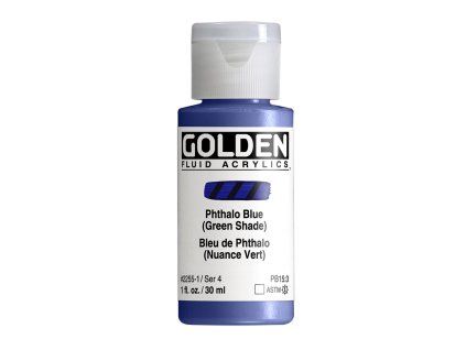 Akrylová barva Golden Fluid - 2255 Phthalo Blue (Green Shade)