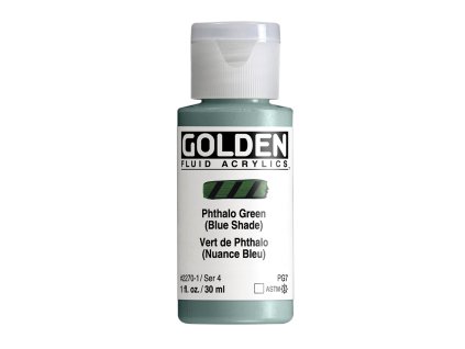 Akrylová barva Golden Fluid - 2270 Phthalo Green (Blue Shade) (Objem 30 ml)