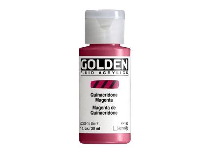 Akrylová barva Golden Fluid - 2305 Quinacridone Magenta (Objem 30 ml)