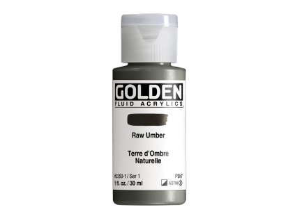 Akrylová barva Golden Fluid - 2350 Raw Umber (Objem 30 ml)