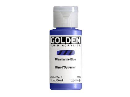 Akrylová barva Golden Fluid - 2400 Ultramarine Blue (Objem 30 ml)
