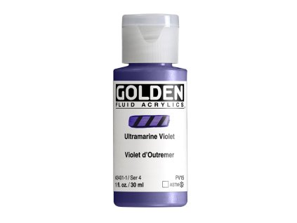 Akrylová barva Golden Fluid - 2401 Ultramarine Violet (Objem 30 ml)