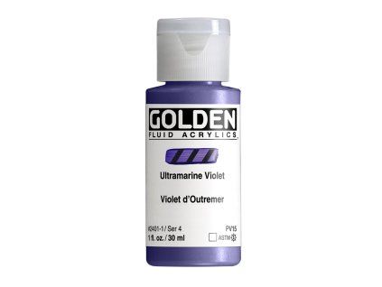 Akrylová barva Golden Fluid - 2401 Ultramarine Violet