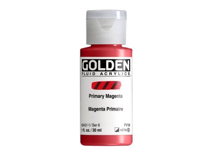 Akrylová barva Golden Fluid - 2421 Primary Magenta (Objem 30 ml)