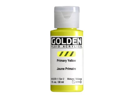 Akrylová barva Golden Fluid - 2422 Primary Yellow (Objem 30 ml)