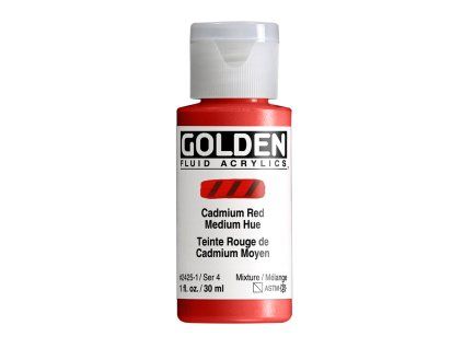 Akrylová barva Golden Fluid - 2425 Cadmium Red Medium Hue