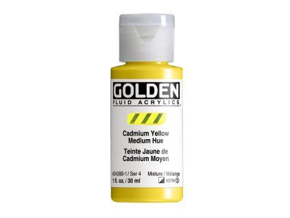 Akrylová barva Golden Fluid - 2428 Cadmium Yellow Medium Hue (Objem 30 ml)