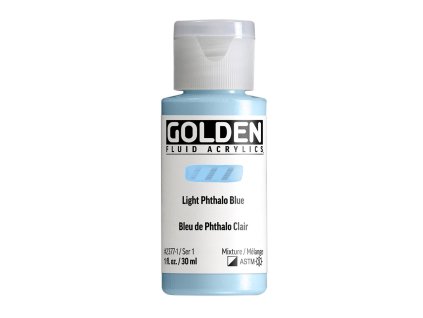 Akrylová barva Golden Fluid - 2377 Light Phthalo Blue (Objem 30 ml)