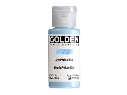 Akrylová barva Golden Fluid - 2377 Light Phthalo Blue