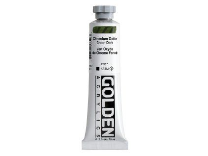 Akrylová barva Golden Heavy Body - 1061 Chromium Oxide Green Dark (Objem 59 ml)