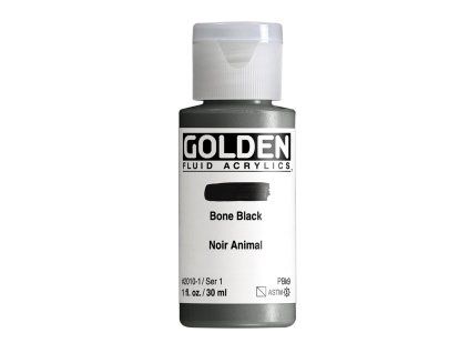 Akrylová barva Golden Fluid - 2010 Bone Black (Objem 30 ml)