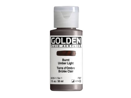 Akrylová barva Golden Fluid - 2035 Burnt Umber Light (Objem 30 ml)