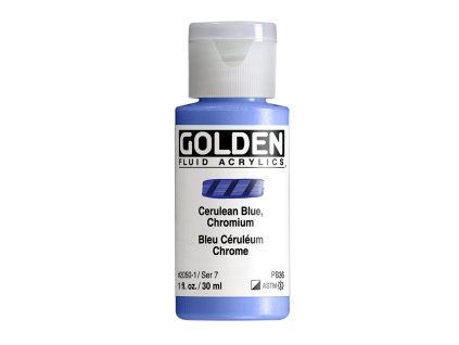 Akrylová barva Golden Fluid - 2050 Cerulean Blue Chromium (Objem 30 ml)