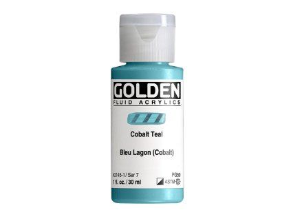 Akrylová barva Golden Fluid - 2145 Cobalt Teal