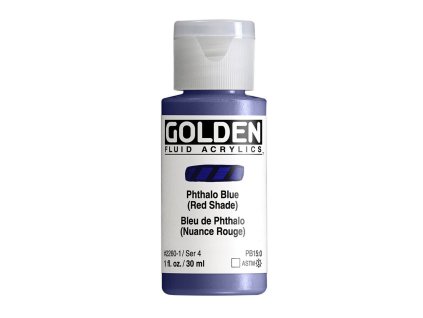Akrylová barva Golden Fluid - 2260 Phthalo Blue (Red Shade) (Objem 30 ml)