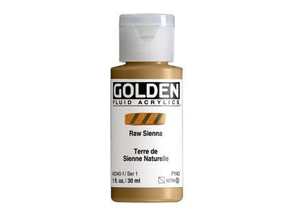 Akrylová barva Golden Fluid - 2340 Raw Sienna (Objem 30 ml)