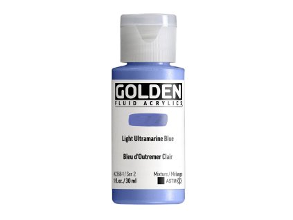 Akrylová barva Golden Fluid - 2366 Light Ultramarine Blue (Objem 30 ml)