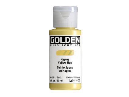 Akrylová barva Golden Fluid - 2438 Naples Yellow Hue (Objem 30 ml)