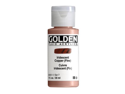Akrylová barva Golden Fluid - 2451 Iridescent Copper (Fine) (Objem 30 ml)