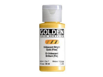 Akrylová barva Golden Fluid - 2454 Iridescent Bright Gold (Objem 30 ml)