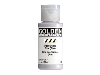Akrylová barva Golden Fluid - 2465 Interference Blue (Fine)