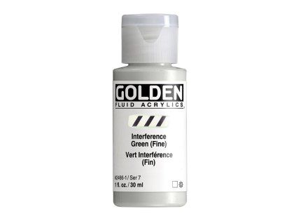 Akrylová barva Golden Fluid - 2466 Interference Green (Fine)