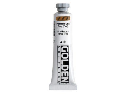 Akrylová barva Golden Heavy Body - 4015 Iridescent Gold Deep (Fine) (Objem 59 ml)