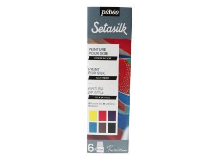 Sada barev na hedvábí Pébéo Setasilk 6 × 20 ml