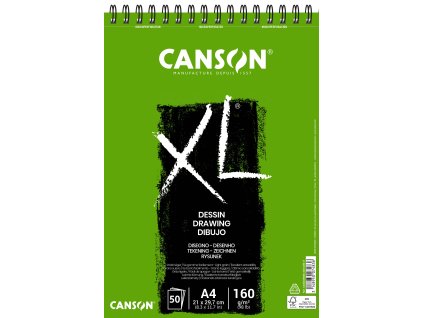 Canson XL Drawing Skicák v kroužkové vazbě A4, 160g, 50 listů