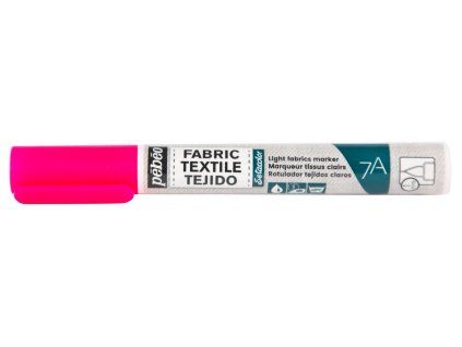 Fix na textil Pébéo 7A Markers Light Fabric 1 mm - 73 Fluorescent Pink