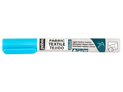 Fix na textil Pébéo 7A Markers Light Fabric 1 mm - 75 Fluorescent Blue