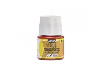 Vypalovací barva na sklo Pébéo Vitrea 160 45 ml - 02 Saffron Yellow