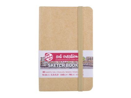 Sketchbook Art Creation Kraft v pevné vazbě, 140 g/m², 80 listů