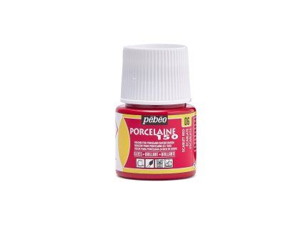 Barva na porcelán Pébéo Porcelaine 150 45 ml - 06 Scarlet Red