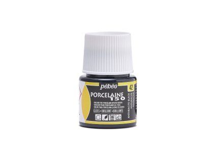 Barva na porcelán Pébéo Porcelaine 150 45 ml - 42 Anthracite Black