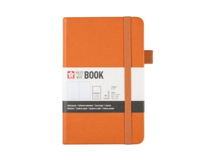 Zápisník Sakura linkovaný Amber v pevné vazbě, 140 g/m², 80 listů