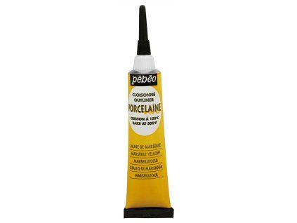 39702 konturovaci barva na porcelan pebeo 150 20 ml 01 marseilles yellow